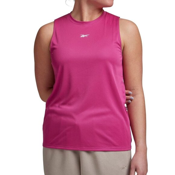 Reebok Womens Identity Performance Muscle Tank Top, Pink, Size L - Picture 1 of 1